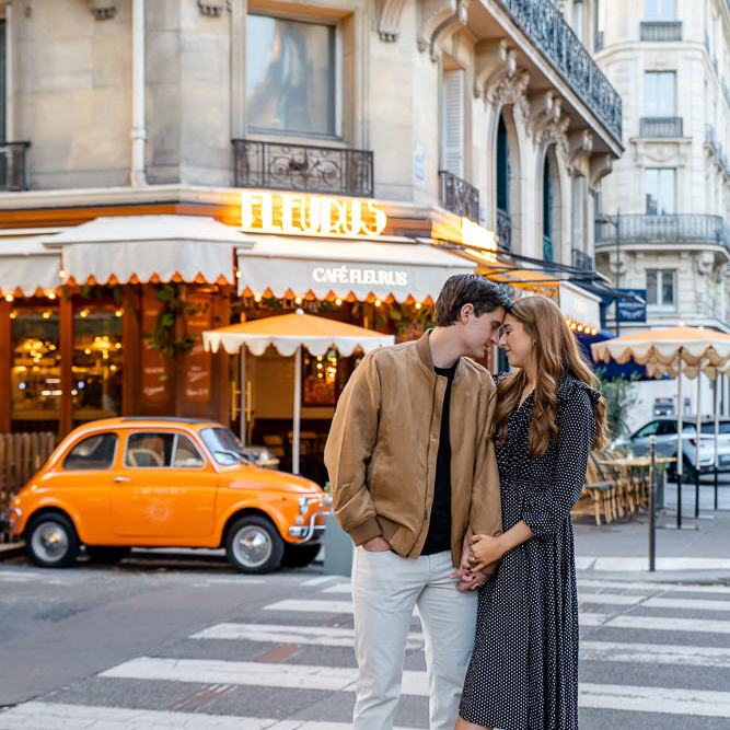 Parisian Street - Orange car